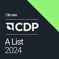 Recognized with prestigious A score for Climate Action by CDP